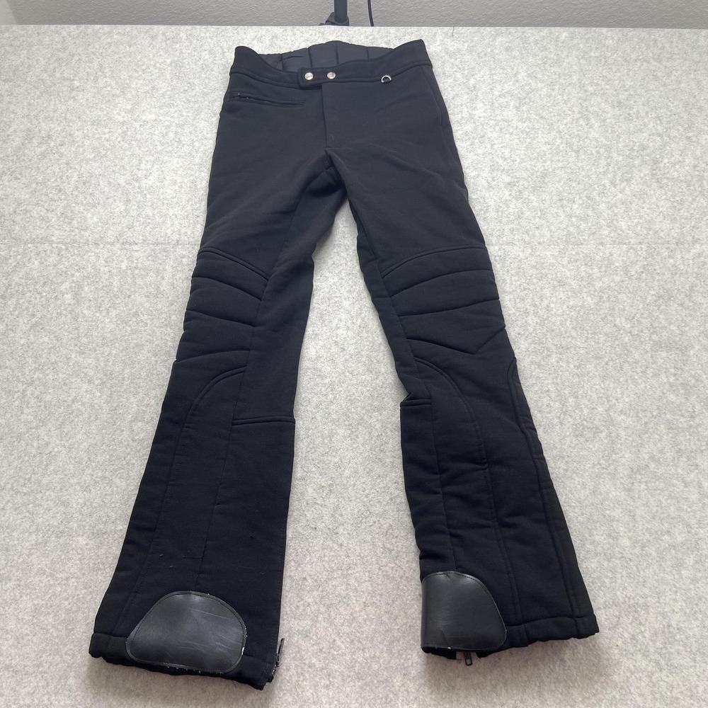 Subello Mens Snow Pants Small 27x29 Black Softshell Bootcut Ski Insulated Zip